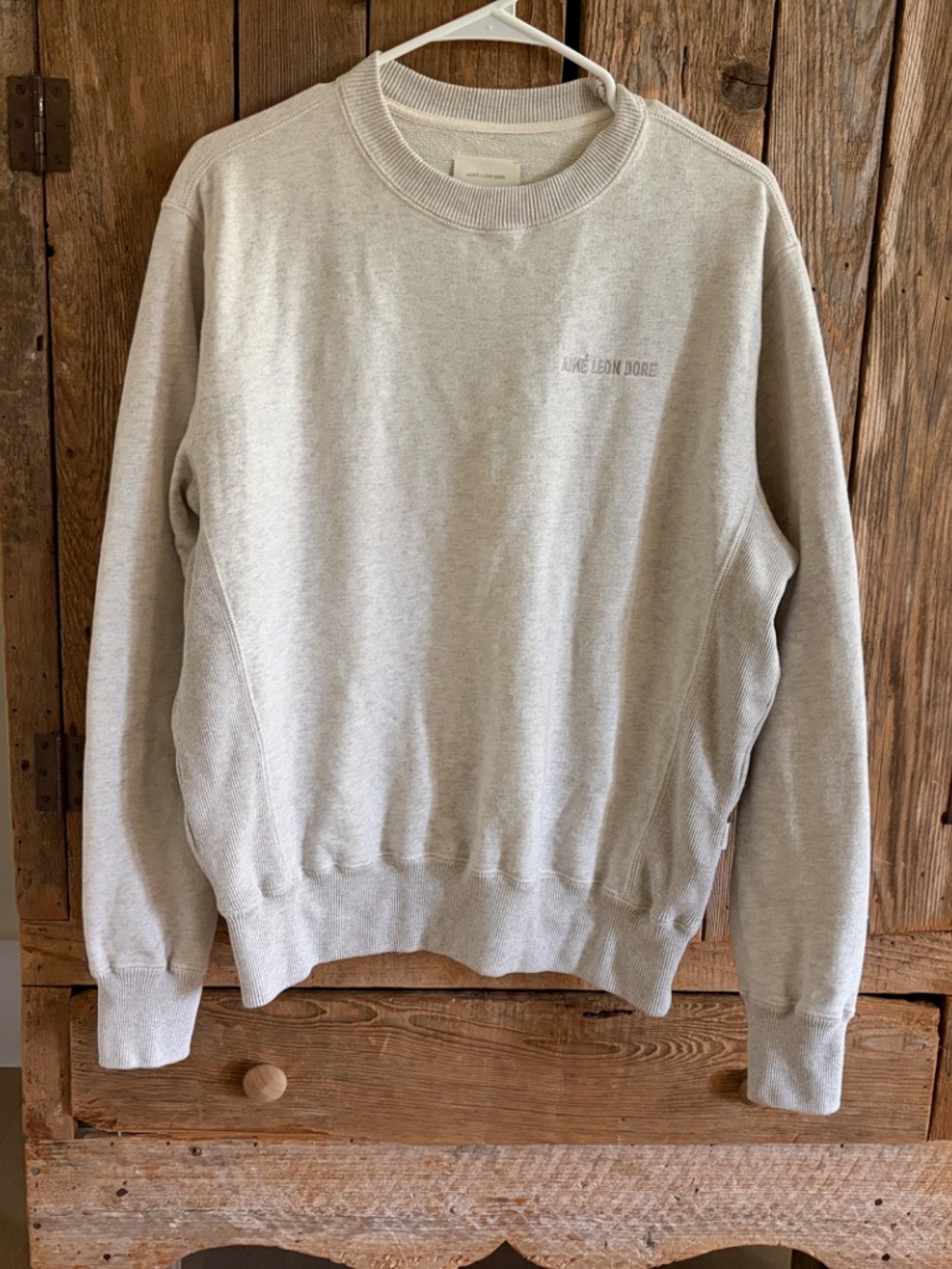 Aime Leon Dore crewneck OATMEAL GRAY sweatshirt